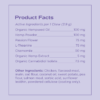 Calming ingredient label